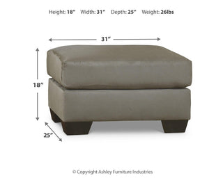 Darcy Ottoman Microfiber