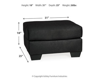 Darcy Ottoman Microfiber