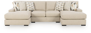Laurelgrove 3-Piece Double Chaise Sectional Next-Gen Nuvella™ Performance Fabric Chenille