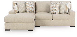 Laurelgrove 2-Piece Sectional Sofa Chaise Next-Gen Nuvella™ Performance Fabric Chenille