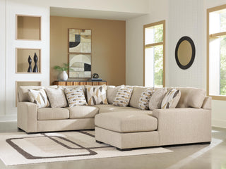 Laurelgrove 4-Piece Sectional with Chaise Next-Gen Nuvella™ Performance Fabric Chenille