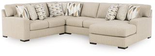 Laurelgrove 4-Piece Sectional with Chaise Next-Gen Nuvella™ Performance Fabric Chenille