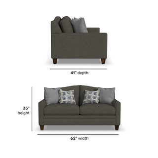 Lottie Fabric Loveseat