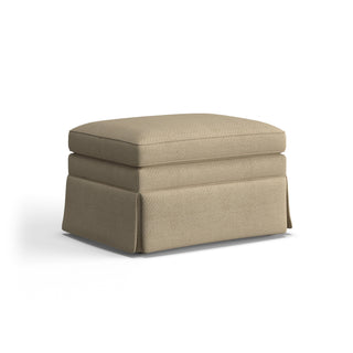 Eleanora Fabric Skirted Ottoman