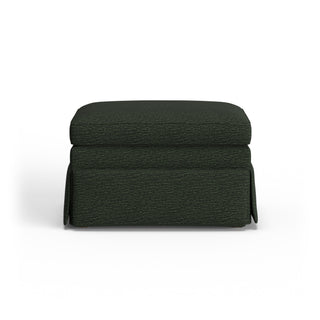 Eleanora Fabric Skirted Ottoman