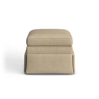 Eleanora Fabric Skirted Ottoman