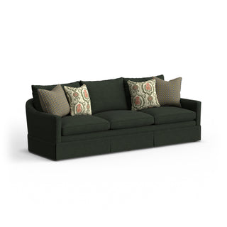 Eleanora Fabric Skirted Large Three-Cushion Sofa