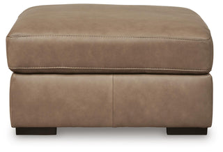 Veronella Oversized Accent Ottoman Leather