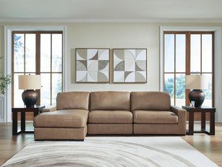 Veronella 3-Piece Sectional with Chaise Leather