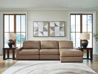 Veronella 3-Piece Sectional with Chaise Leather