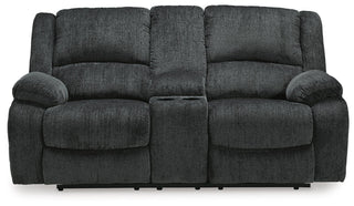Draycoll DBL Rec Loveseat w/Console Chenille