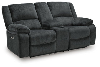 Draycoll DBL REC PWR Loveseat w/Console Chenille