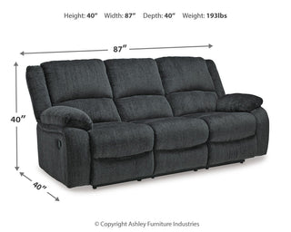 Draycoll Reclining Sofa Chenille