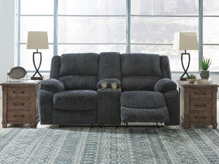 Draycoll Reclining Loveseat with Console and Recliner