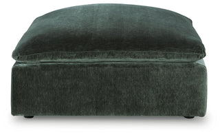 Carriage View Oversized Accent Ottoman Velvet