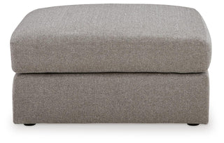 Lindon Oversized Accent Ottoman Chenille Next-Gen Nuvella™ Performance Fabric