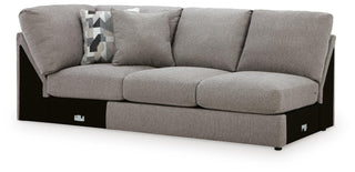 Lindon LAF Armless Loveseat w/Wedge Chenille Next-Gen Nuvella™ Performance Fabric