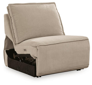 Carceri Armless Power Recliner Velvet Chenille Next-Gen Nuvella™ Performance Fabric