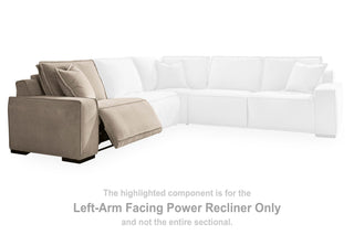 Carceri LAF Zero Wall Power Recliner Velvet Chenille Next-Gen Nuvella™ Performance Fabric