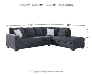Altari 2-Piece Sectional with Chaise Chenille