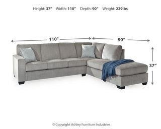 Altari 2-Piece Sectional with Chaise Chenille