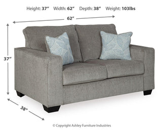 Altari 2-Piece Sectional with Chaise, Loveseat and Ottoman