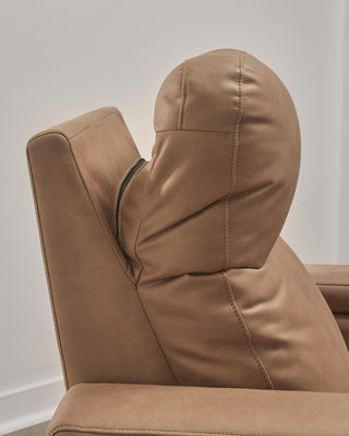 Lorrenton Glider PWR REC w/Audio System Faux Leather