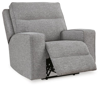 Biscoe PWR Recliner/ADJ Headrest Textured Next-Gen Nuvella™ Performance Fabric