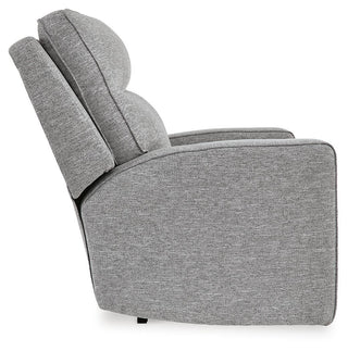 Biscoe PWR Recliner/ADJ Headrest Textured Next-Gen Nuvella™ Performance Fabric