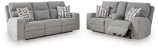 Biscoe Power Reclining Sofa and Loveseat