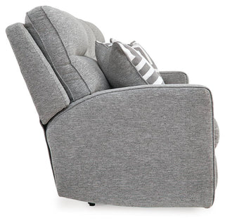 Biscoe PWR REC Sofa with ADJ Headrest Textured Next-Gen Nuvella™ Performance Fabric