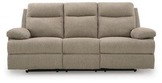 Side-Swipe REC Sofa w/Drop Down Table Chenille