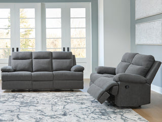 Side-Swipe Reclining Sofa and Loveseat