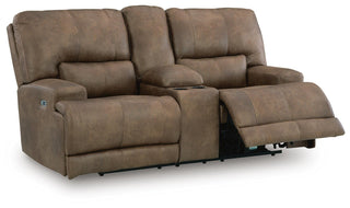 Beckley Place PWR REC Loveseat/CON/ADJ HDRST Faux Leather