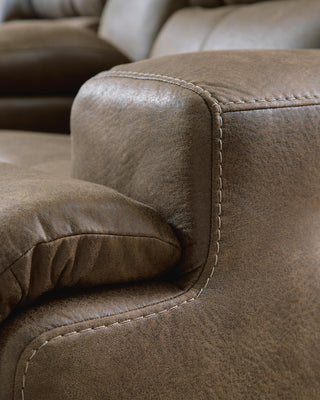 Beckley Place PWR REC Loveseat/CON/ADJ HDRST Faux Leather