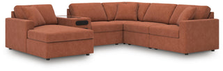 Modmax 6-Piece Sectional with Audio System and Chaise Next-Gen Nuvella™ Performance Fabric