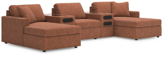 Modmax 5-Piece Double Chaise with Audio Consoles Next-Gen Nuvella™ Performance Fabric