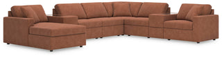Modmax 8-Piece Sectional with Chaise and Storage Consoles Next-Gen Nuvella™ Performance Fabric