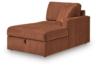 Modmax RAF Corner Chaise w/Storage Next-Gen Nuvella™ Performance Fabric