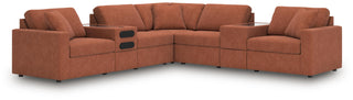 Modmax 7-Piece Balanced Sectional with Audio and Storage Consoles Next-Gen Nuvella™ Performance Fabric