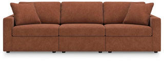Modmax 3-Piece Sectional and Ottoman - Spice
