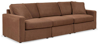 Modmax 3-Piece Sectional Sofa and 2-Piece Sectional Loveseat - Spice