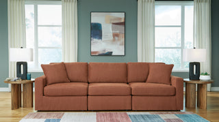 Modmax 3-Piece Sectional and Ottoman - Spice
