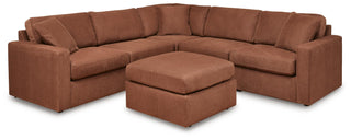 Modmax 5-Piece Sectional and Ottoman - Spice