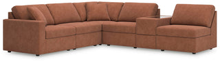 Modmax 6-Piece Sectional with Storage Console Next-Gen Nuvella™ Performance Fabric