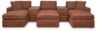 Modmax 5-Piece Sectional and 3 Ottomans - Spice
