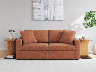 Modmax 3-Piece Sectional Sofa and 2-Piece Sectional Loveseat - Spice
