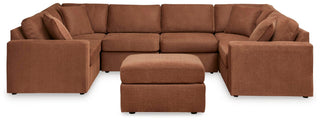 Modmax 6-Piece Sectional and Ottoman - Spice
