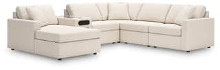 Modmax 6-Piece Sectional with Audio System and Chaise Next-Gen Nuvella™ Performance Fabric