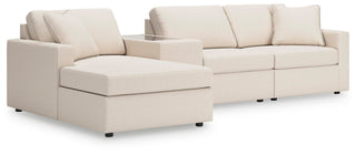 Modmax 4-Piece Sectional with Chaise and Storage Console Next-Gen Nuvella™ Performance Fabric